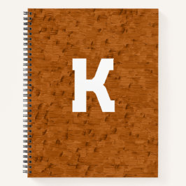 ボホ素朴質木茶パーソナライズされた色 ノートブック