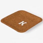 ボホ素朴質木茶パーソナライズされた色 ペーパープレート (傾斜あり)