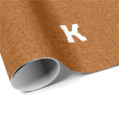 ボホ素朴質木茶パーソナライズされた色 ラッピングペーパー (ロールコーナー)