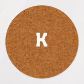 ボホ素朴質木茶パーソナライズされた色 ラベル (デザイン2)