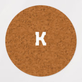 ボホ素朴質木茶パーソナライズされた色 ラベル (デザイン1)