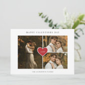 ボホ素朴3 Photo Red Love Valentines Day シーズンカード (スタンド正面)