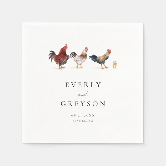 ボホ素朴&チ結婚キン スタンダードカクテルナプキン (正面)