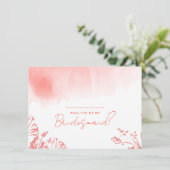 ボホ素朴・テラコッタが私の花嫁になる 招待状 (スタンド正面)