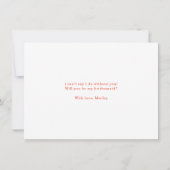 ボホ素朴・テラコッタが私の花嫁になる 招待状 (裏面)