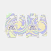 ボホ紫の緑の赤ちゃんシャワー大理石さびモダン フェイバーボックス (折り畳みなし)