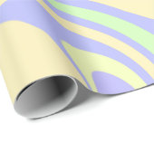 ボホ紫の緑の赤ちゃんシャワー大理石さびモダン ラッピングペーパー (ロールコーナー)