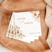 ボホ結婚のカクテルペーパーナプキン スタンダードランチョンナプキン