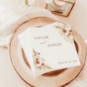 ボホ結婚のカクテルペーパーナプキン スタンダードランチョンナプキン