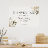ボホ結婚のスペインの歓迎 ポスター (キッチン)