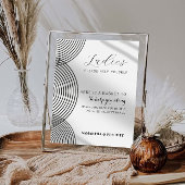 ボホ結婚のトイレ標識 ポスター