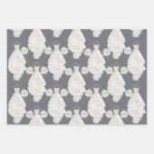 ボホ結婚のドレカジュアルス水彩ブライダルシャワー ラッピングペーパーシート (正面2)