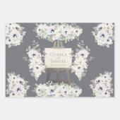 ボホ結婚のドレカジュアルス水彩ブライダルシャワー ラッピングペーパーシート (正面)