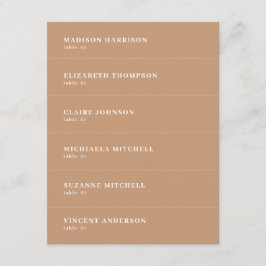 ボホ結婚の名前座席表DIY 招待状