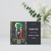 ボホ結婚の感謝 ポストカード (スタンド正面)