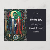 ボホ結婚の感謝 ポストカード (正面)