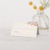 ボホ結婚の水彩花 プレイスカード (正面)