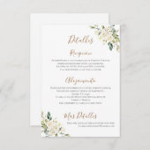 ボホ結婚の詳細スペインの サンキューカード (正面/裏面)