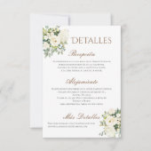 ボホ結婚の詳細スペインの サンキューカード (正面)