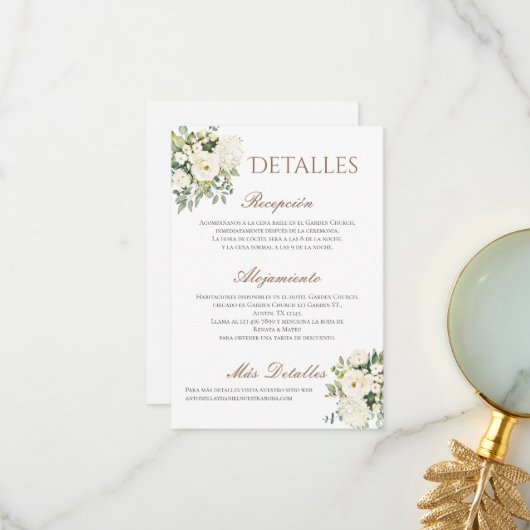 ボホ結婚の詳細スペインの サンキューカード (正面/裏面インサイチュ)