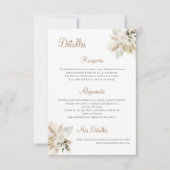 ボホ結婚の詳細スペインの サンキューカード (正面)