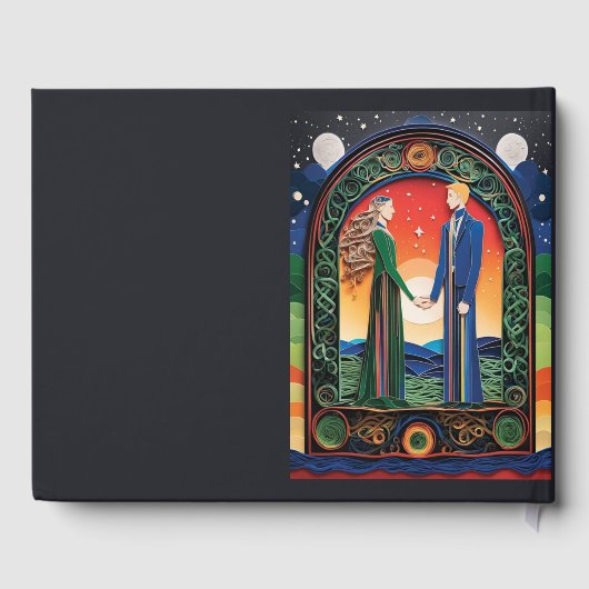 ボホ結婚の ゲストブック (裏面)