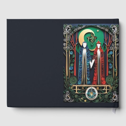 ボホ結婚の ゲストブック (裏面)