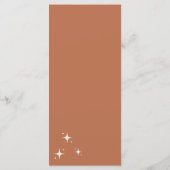 ボホ結婚の メニュー (裏面)