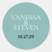 ボホ結婚の ラウンドシール (正面)