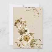 ボホ結婚ワイルドフラワーの願い事とアドバイス (裏面)