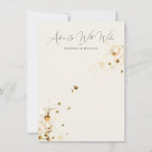 ボホ結婚ワイルドフラワーの願い事とアドバイス (正面)