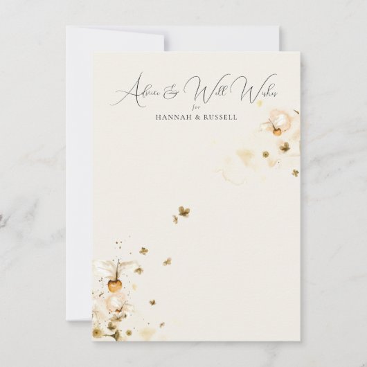 ボホ結婚ワイルドフラワーの願い事とアドバイス (正面)