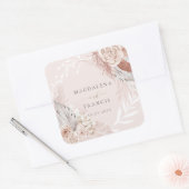 ボホ結婚ー スクエアシール (封筒)