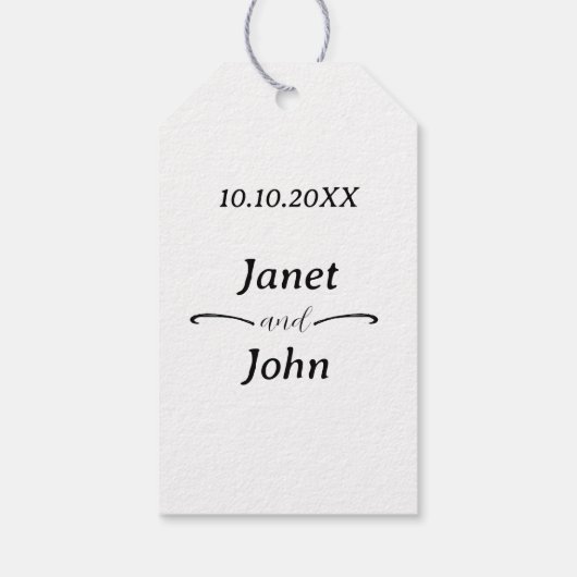 ボホ結婚式の引き出物 ギフトタグ (裏面)