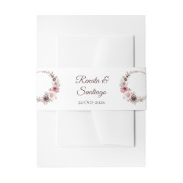 ボホ結婚式招待状ベリーバンド 招待状ベリーバンド