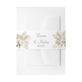 ボホ結婚式招待状ベリーバンド 招待状ベリーバンド