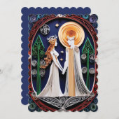 ボホ結婚式招待状 招待状 (正面/裏面)