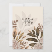 ボホ結婚式招待状 招待状 (裏面)