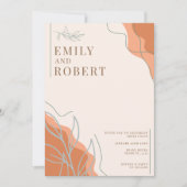 ボホ結婚式招待状 招待状 (正面)