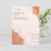 ボホ結婚式招待状 招待状 (スタンド正面)