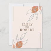 ボホ結婚式招待状 招待状 (裏面)