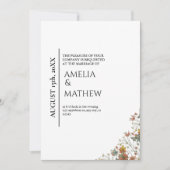 ボホ結婚式招待状 招待状 (正面)