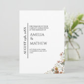 ボホ結婚式招待状 招待状 (スタンド正面)