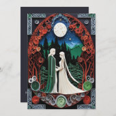 ボホ結婚式招待状 招待状 (正面/裏面)