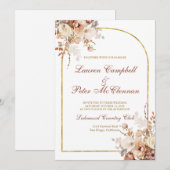 ボホ結婚式招待状 招待状 (正面/裏面)