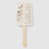 ボホ結婚式 プログラム ハンドファン (裏面)