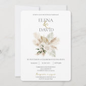 ボホ結婚招待状 招待状 (正面)