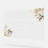 ボホ結婚歓迎の曇りアクリルサイン アクリルサイン (傾斜)