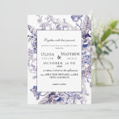 ボホ結婚素朴のエレガントモダン結婚s 招待状 (スタンド正面)