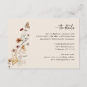 ボホ結婚詳細 エンクロージャーカード (正面)